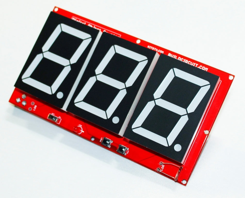 Photoresistor and Laser Operated Large Digital Objects Counter with 2.3" displays