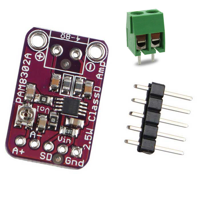 PAM8302 - Mono 2.5W Class D Audio Amplifier