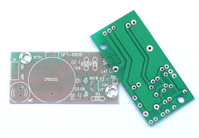 DIY FM transmitter bug kit with a battery holder- FREE SHIPPING
