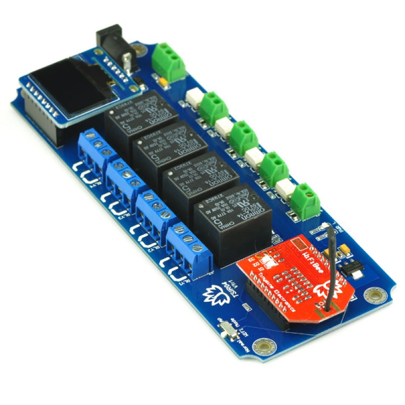 TSIR04 - 4 Channel Outputs- 4 optically Isolated Inputs Wi-Fi Smartphone Relay