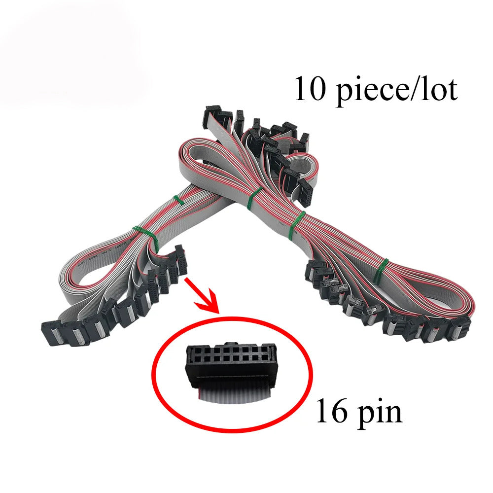 Panel Matrix Cables 16x2 IDC cable Flat Ribbon Data Cables 16-Pin for dot matrix display ...