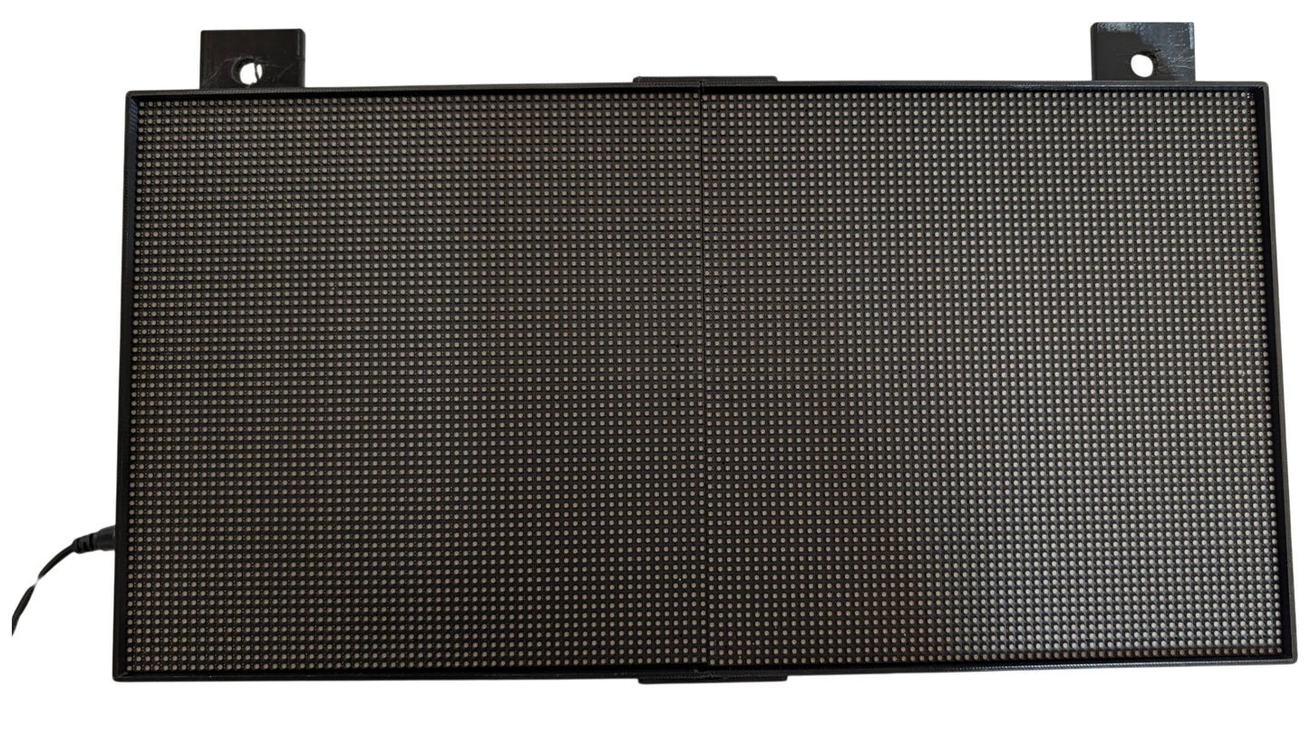 SIZE 3- Wi-Fi controlled Indoor digital scoreboard with 2 chained P3  64x64 pixels RGB LED matrix- 38.4cm x 19.2cm / 15.12 inches ×7.56 inches