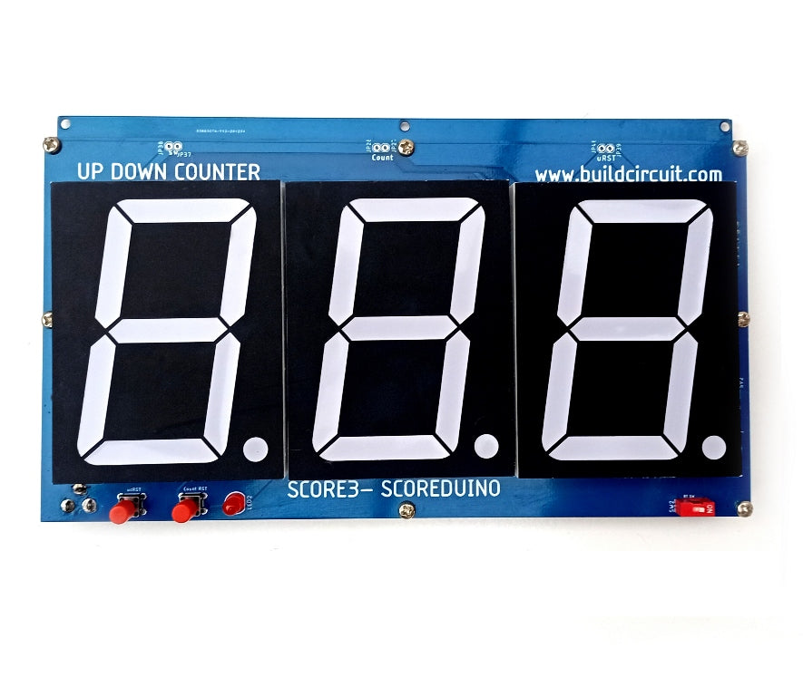 SCORE3B- 3" Bluetooth and RF controlled 3 digits up and down counter