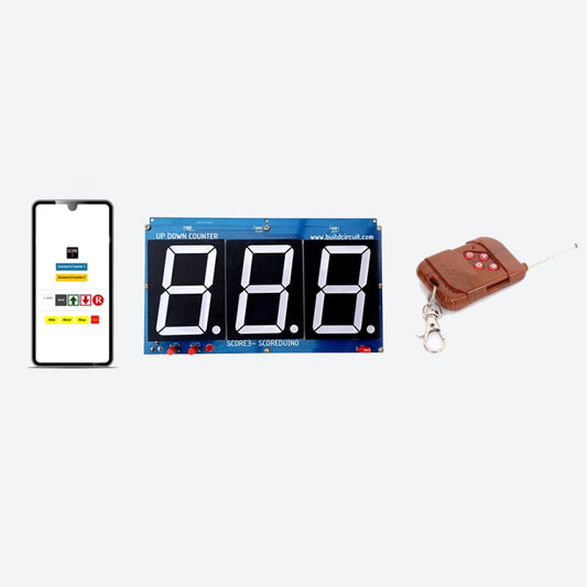 SCORE3B- 3" Bluetooth and RF controlled 3 digits up and down counter