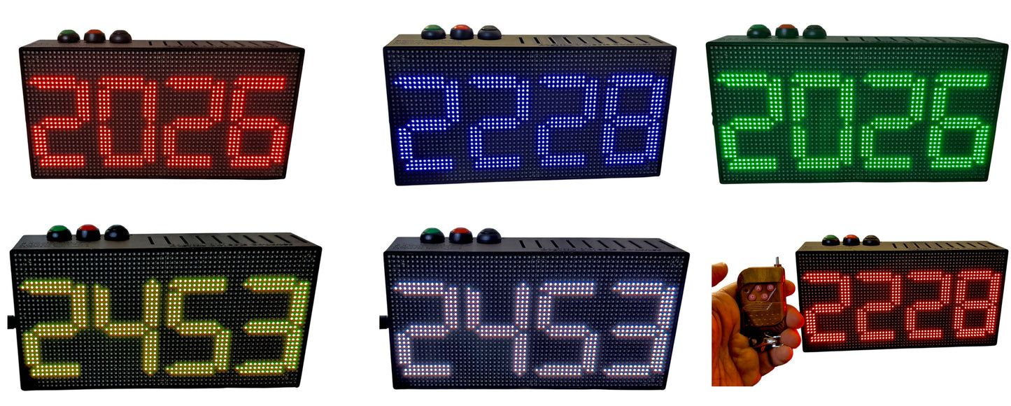 TYPE 2- ESP32 based 4 Digits Digital Objects Counter with WiFi and 4 Channels RF remote control