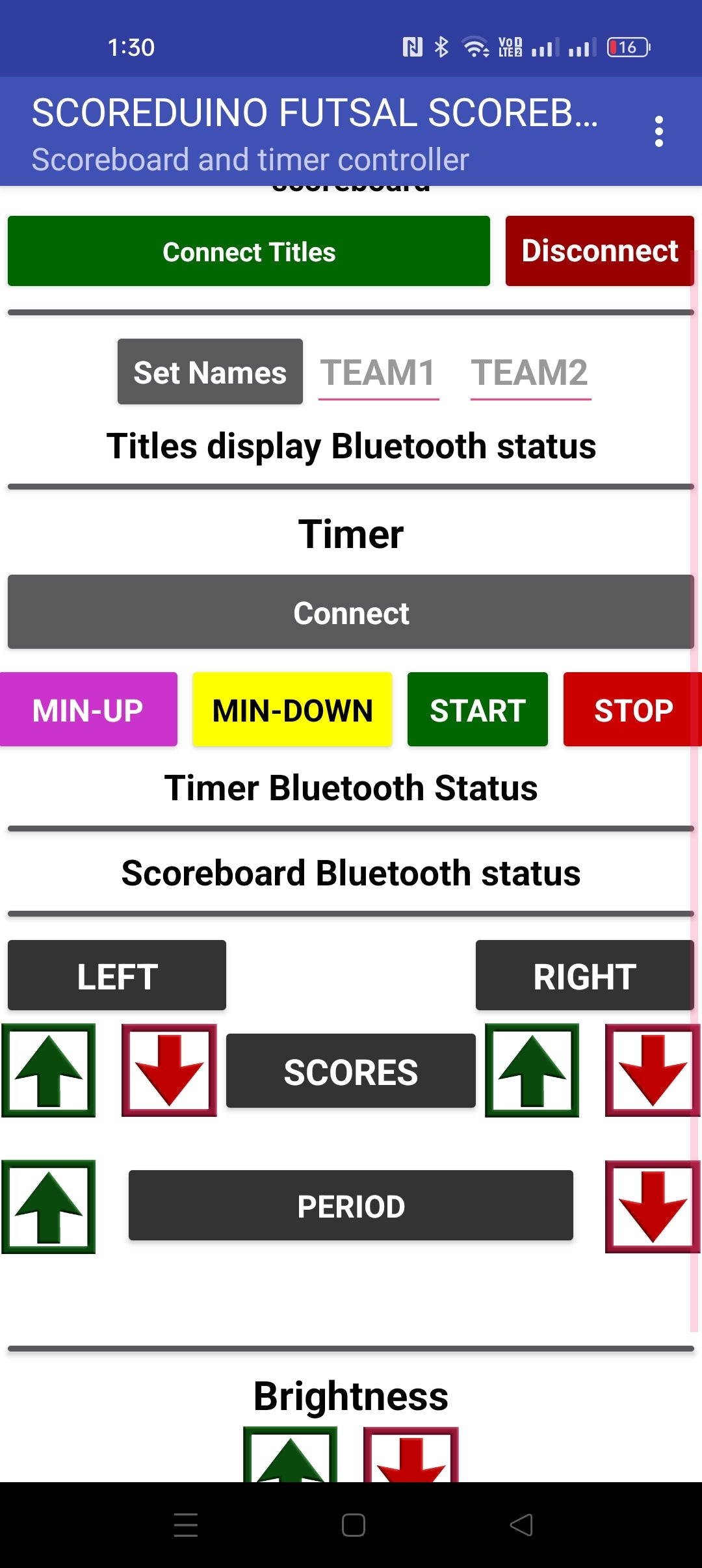 DIY Digital Futsal Scoreboard Modules and Accessories