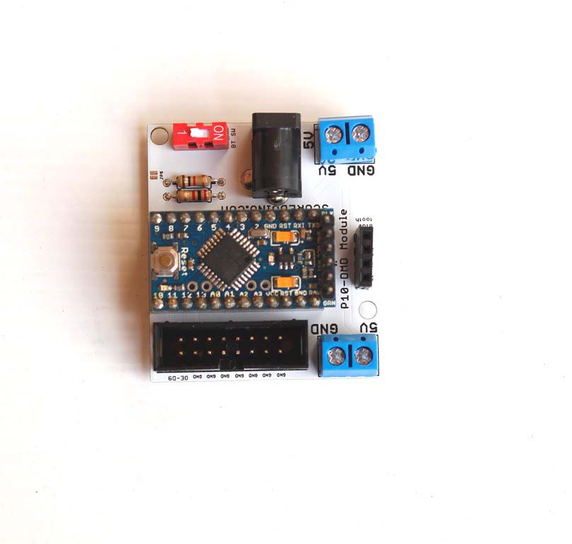 Clone Arduino Pro Mini based Scoreduino DMD P10 module for 27 types of digital scoreboards