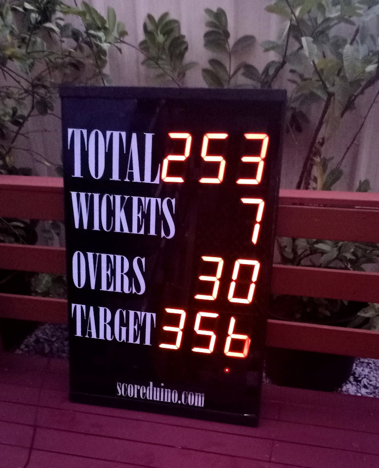 SCORE-C Basic Cricket Scoreboard With 5″ displays
