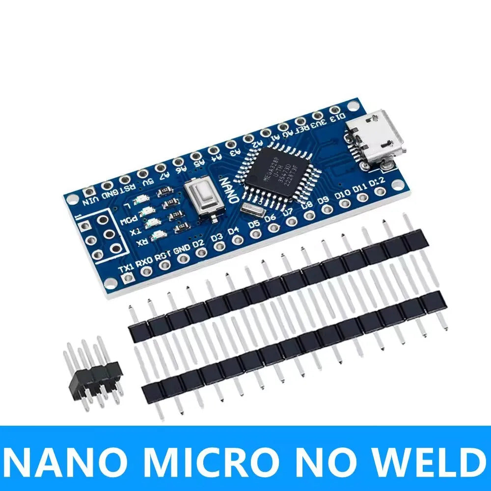 Arduino Nano V.3.0 with Micro USB, Mini USB and USB-C