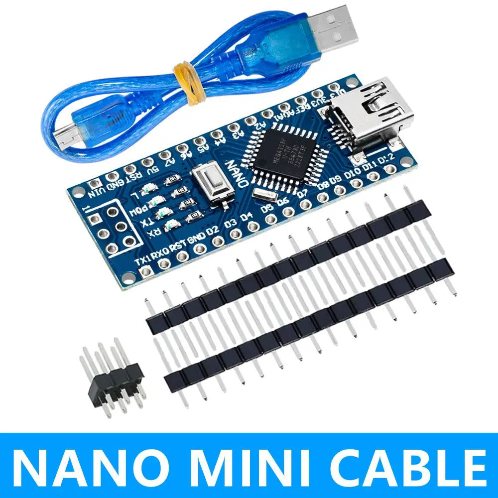 Arduino Nano V.3.0 with Micro USB, Mini USB and USB-C