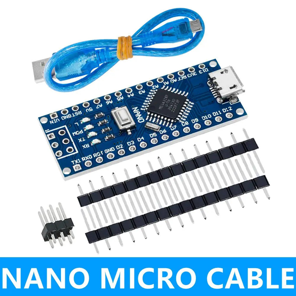 Arduino Nano V.3.0 with Micro USB, Mini USB and USB-C