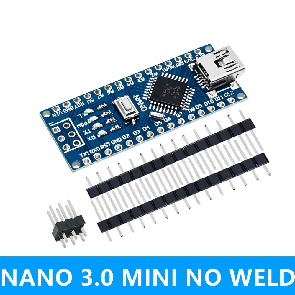 Arduino Nano V.3.0 with Micro USB, Mini USB and USB-C