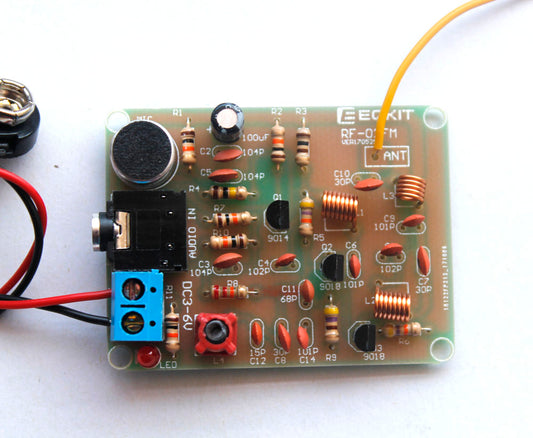 Build Your Own Long-Range FM Transmitter: DIY Project with 3 Transistors and 3 Inductors