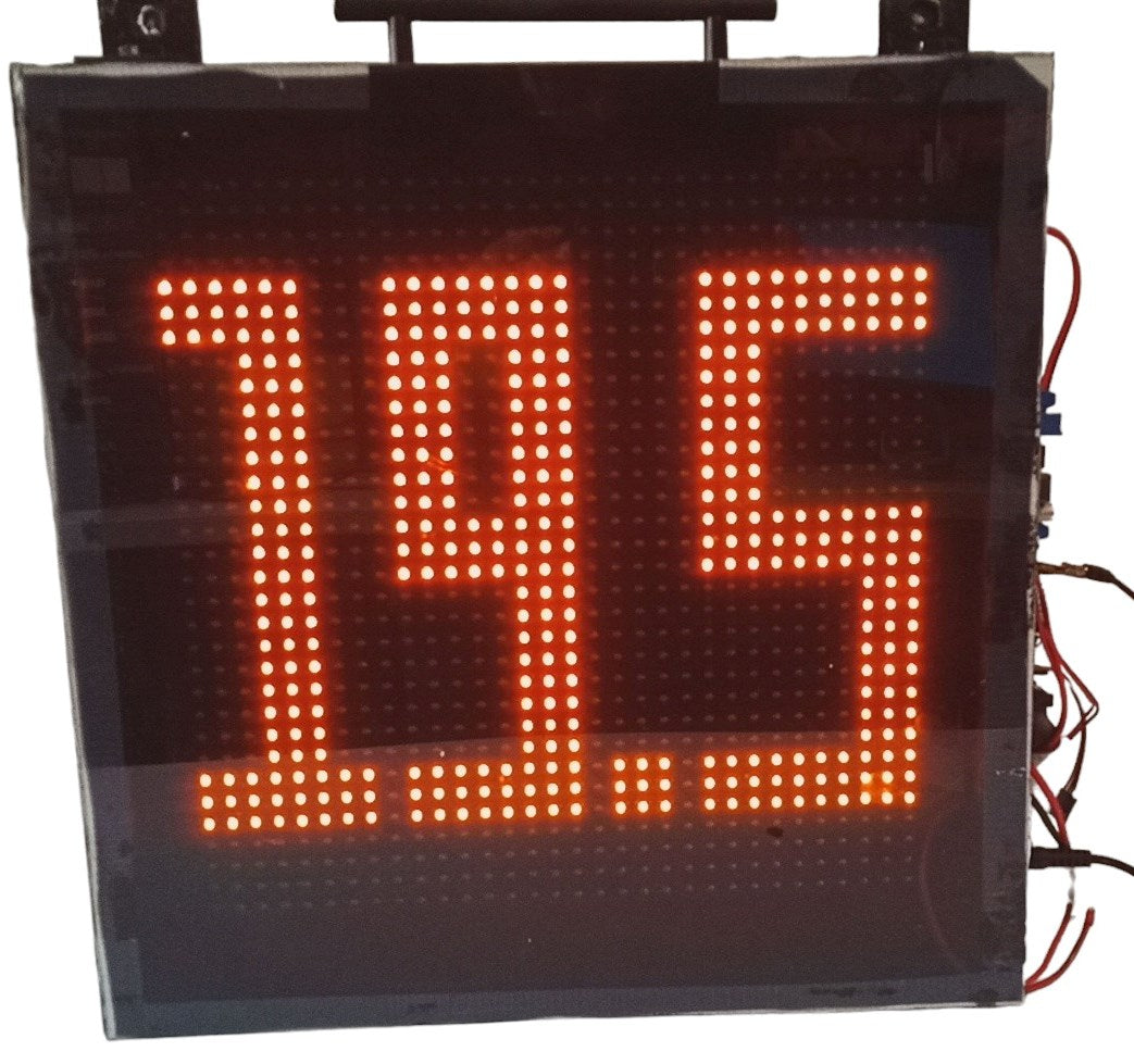 DIY Cricket Scoreboard 32cmx32cm(12.60 in x 12.60 in or 1.05 ft. x 1.05 ft.): SCOREDUINO with Live Score Updates Bluetooth Android Operated