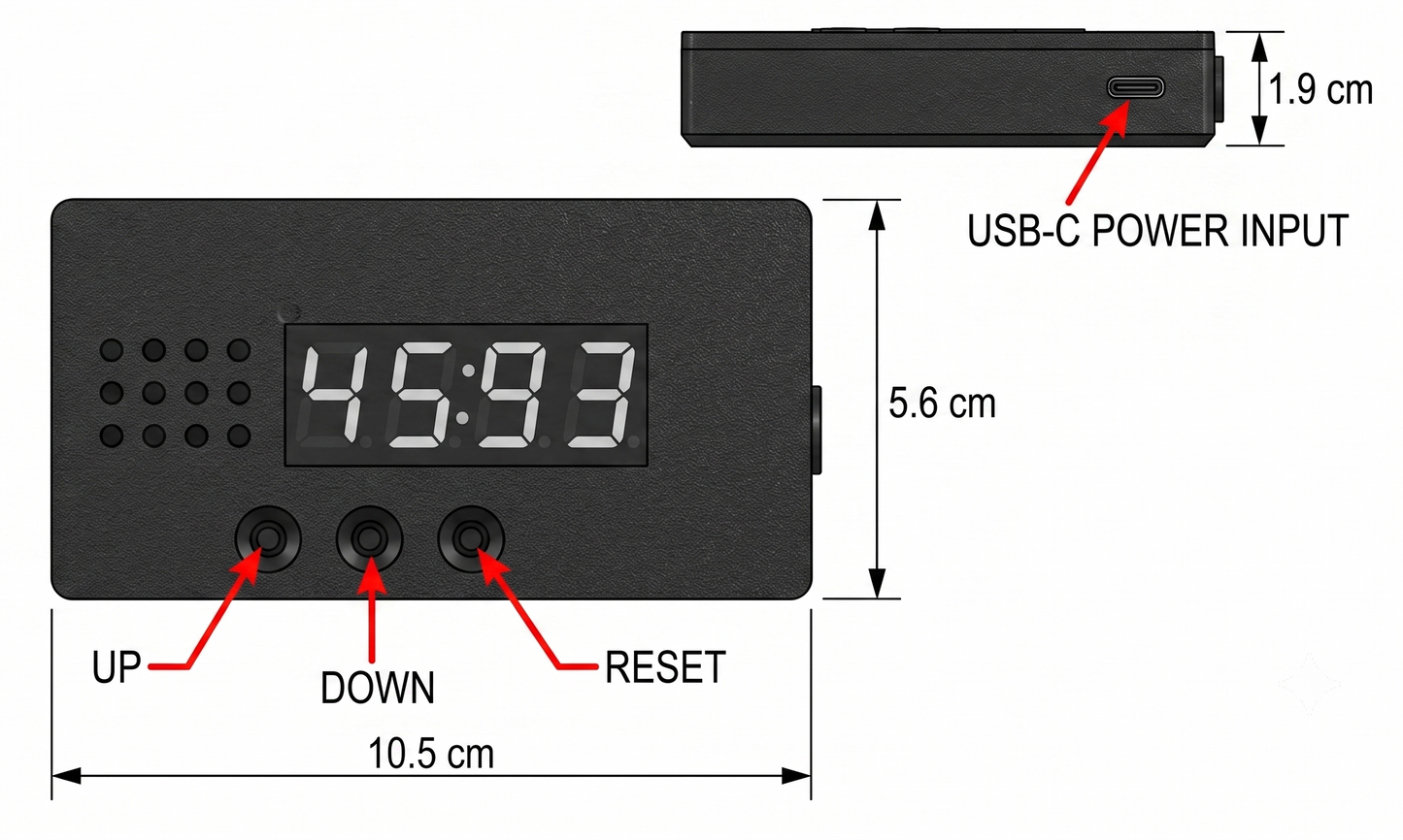 4 digits digital objects counter with Laser - WiFi ESP32C3 +TM1637