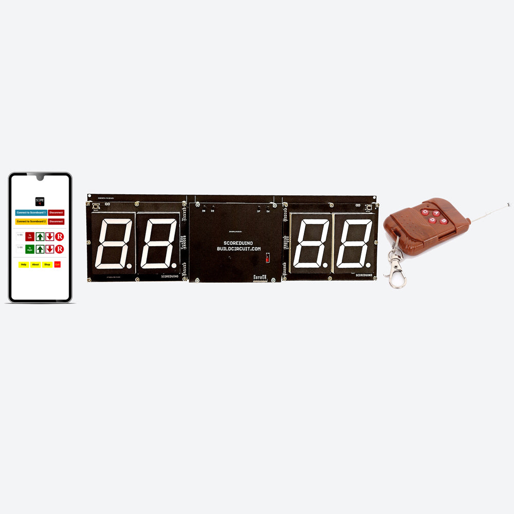 Scoreboard Mini Programable Detachable SCORE4- SCOREDUINO-B based digital scoreboard with 2.3″ dis ...