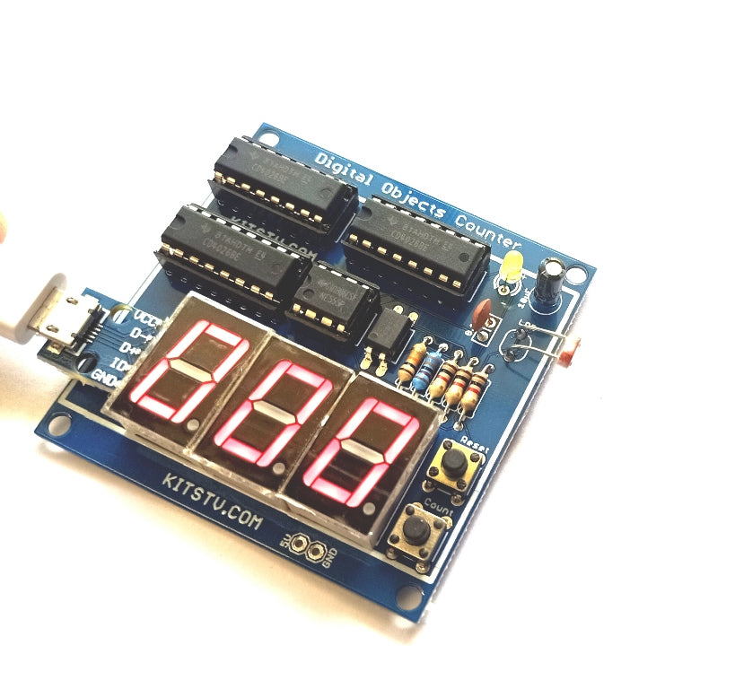 3 Digit Digital Objects Counter With Laser Module