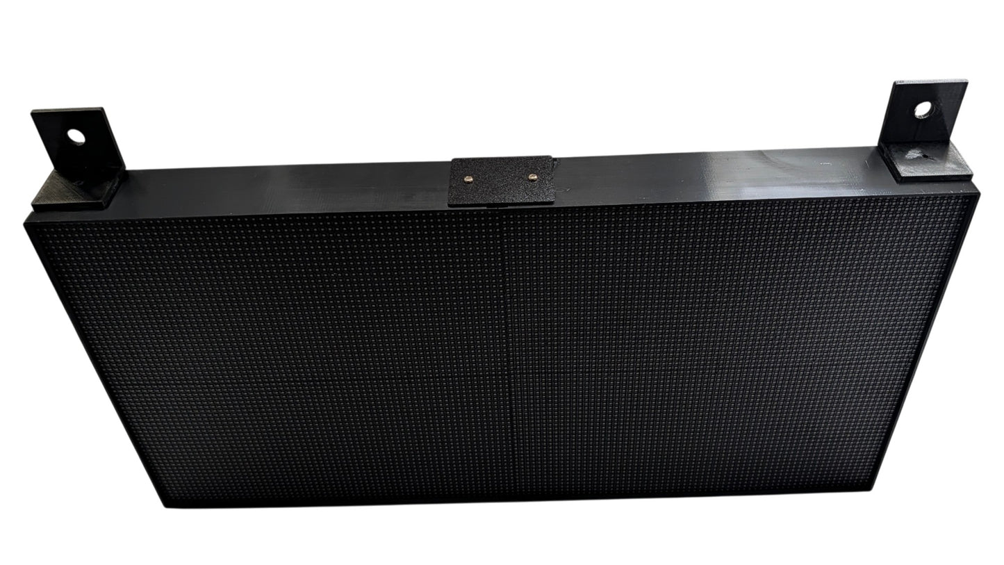 SIZE 1- Wi-Fi controlled Indoor digital scoreboard with 2 chained P4  64x64 pixels RGB LED matrix- 51.2cmx25.6cm / 20.16 in×10.08 in / 1.68 feet×0.84 feet