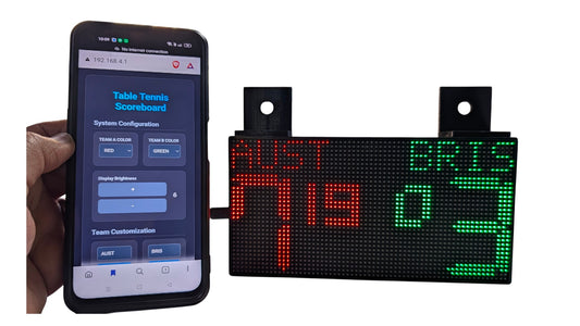 SCORE6- Ping Pong Table Tennis Digital Basic Scoreboard Scoreboard - P3- 192 × 96 mm