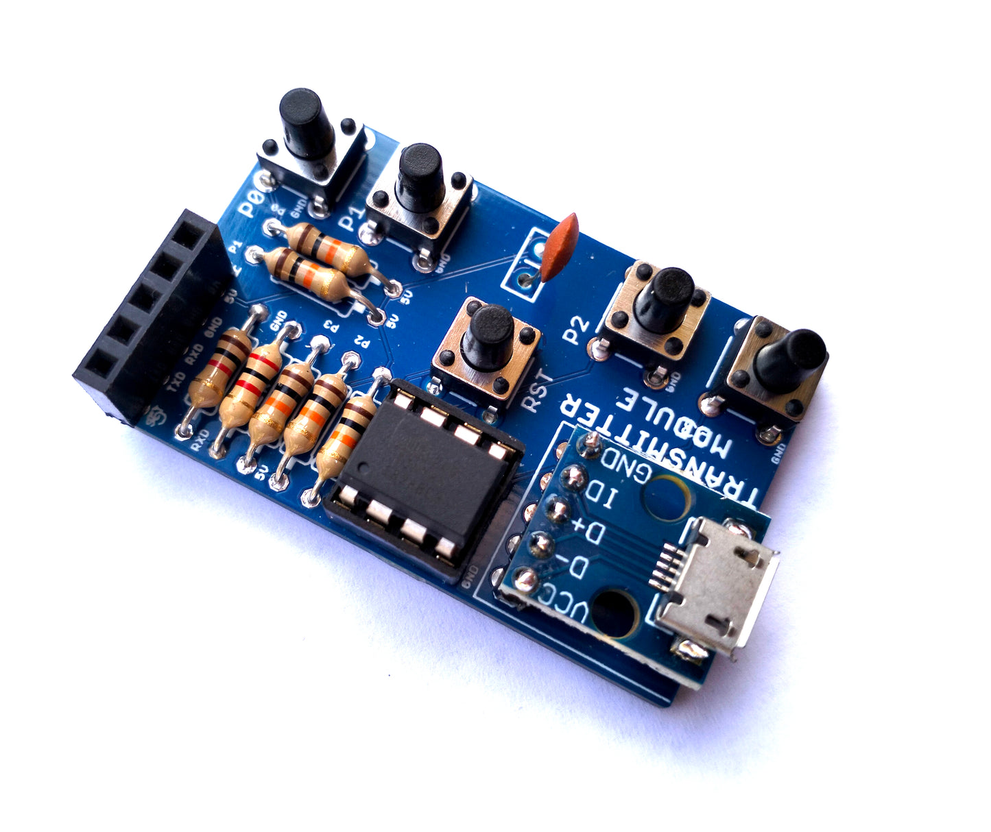 ATtiny85 Based HC-12 Tester Kit Transmitter and Receiver Modules (with Relay Control)