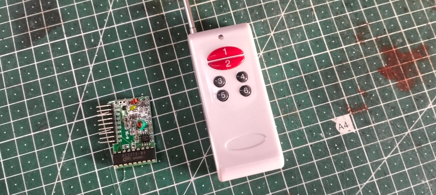 433Mhz 6CH RF receiver transmitter