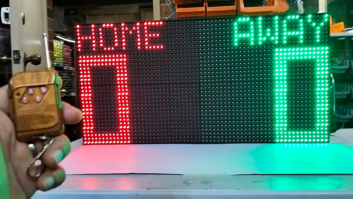 Universal Portable Digital Scoreboard 64cmx32cm– Soccer, Hockey & Multi-Sport