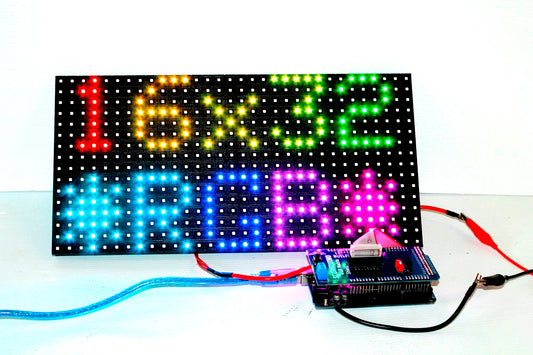 P10 and P6 RGB LED matrix display Controller Arduino based Scoreboard ...
