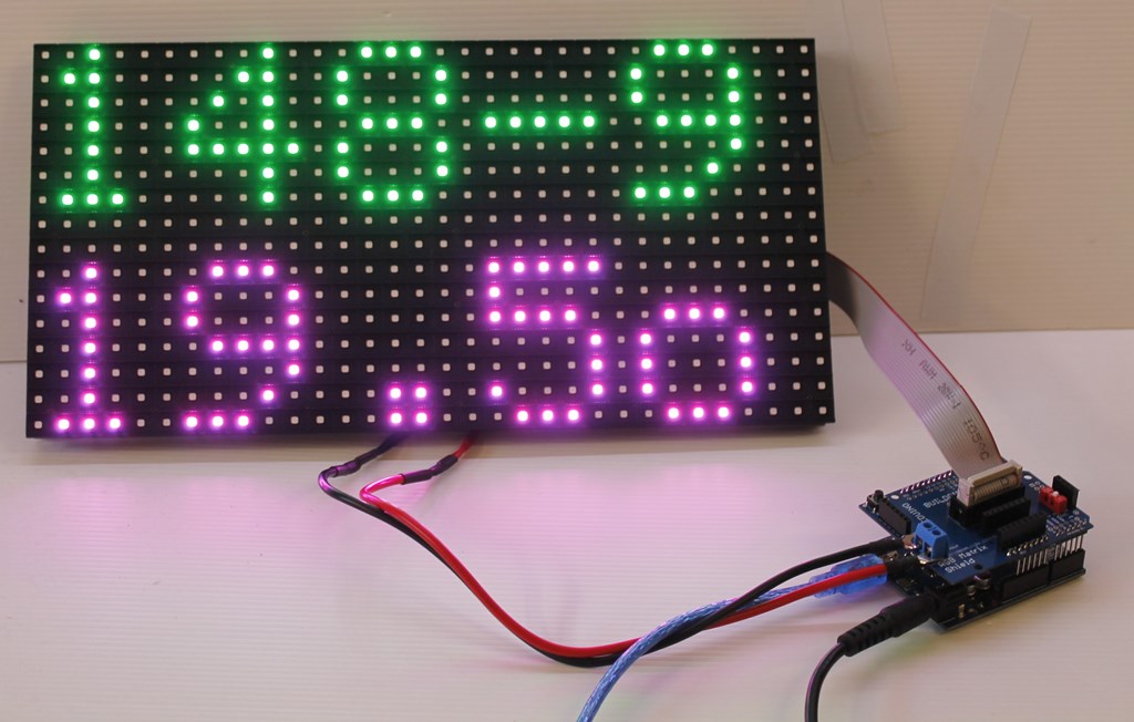 Arduino UNO Shield For RGB LED Matrix