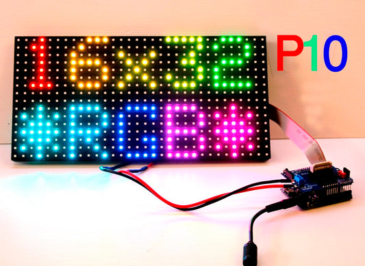 LED Display Matrix Module 320x160mm, 32x16 Pixels, 3in1 SMD, 1/4 Scan, RGB P10 Full Color- FREE SHIPPING