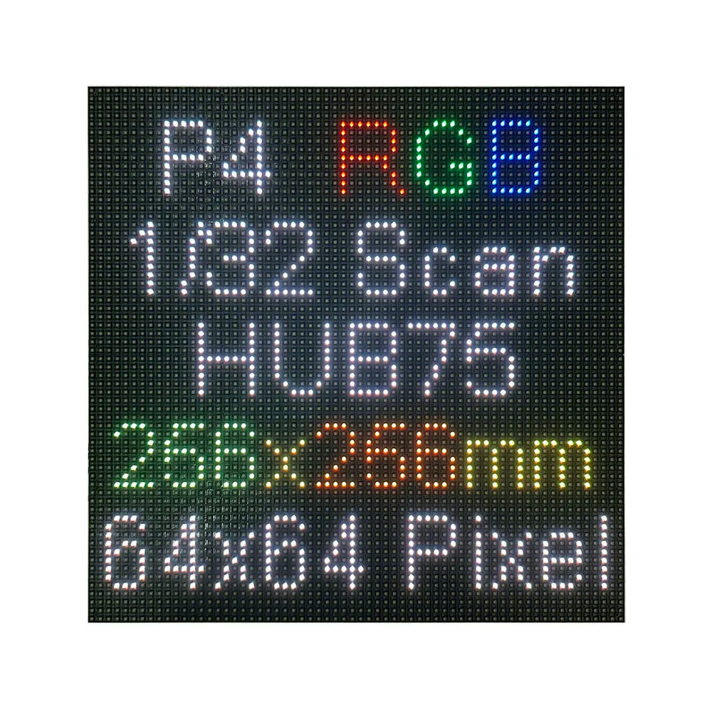 P4 64x64 Pixels RGB Indoor LED Matrix Display