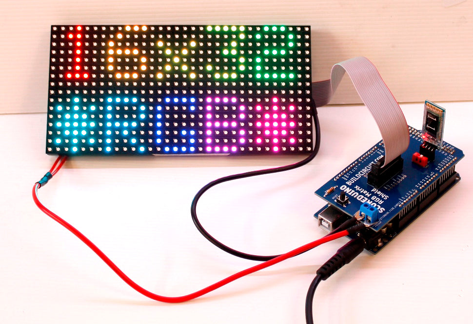 P6 RGB LED matrix panel 16x32 for Arduino UNO and Arduino Mega- 6mm ...