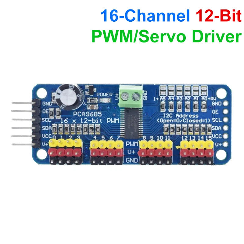 PCA9685PW 16-Channel 12-bit PWM/Servo Driver – I2C Interface