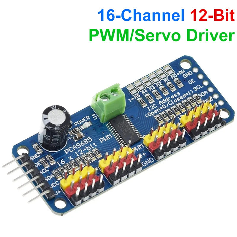 PCA9685PW 16-Channel 12-bit PWM/Servo Driver – I2C Interface