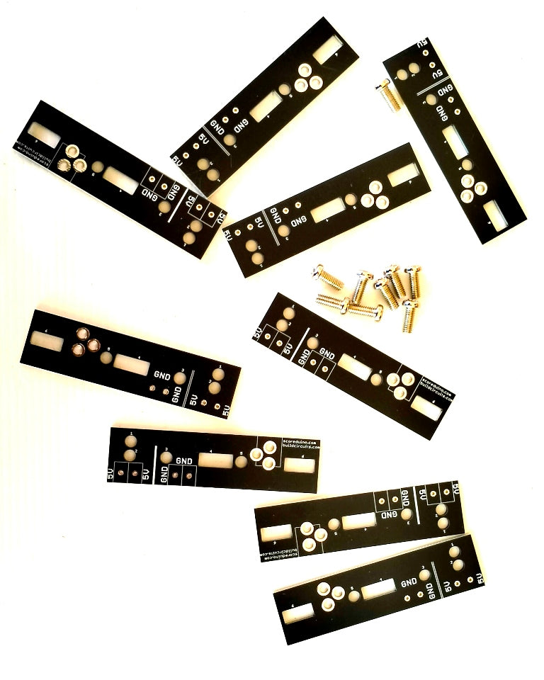 PCB strips for connecting P10 dot matrix displays