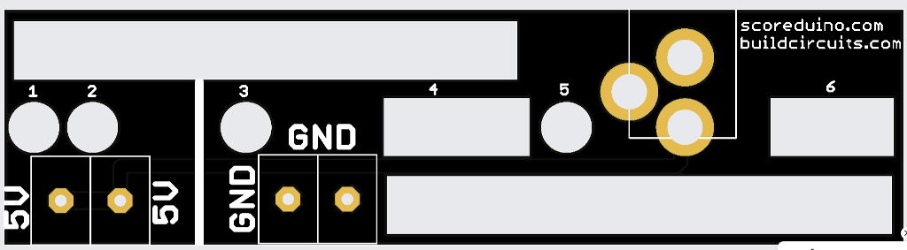 PCB strips for connecting P10 dot matrix displays