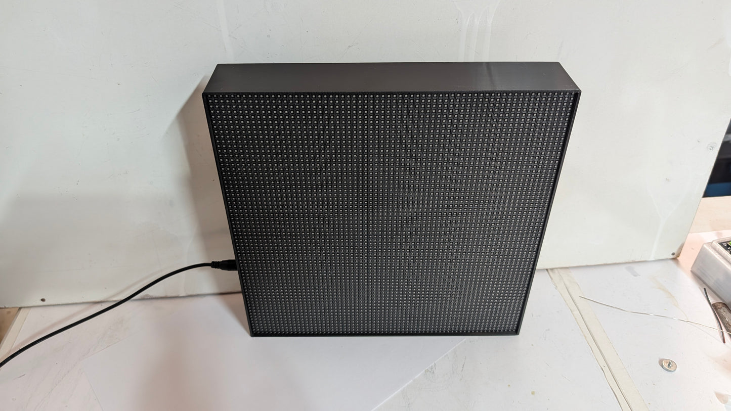 SIZE 5- Wi-Fi controlled Indoor digital scoreboard with P4  64x64 pixels RGB LED matrix- 25.6cmx25.6cm / 10.08inches×10.08inches