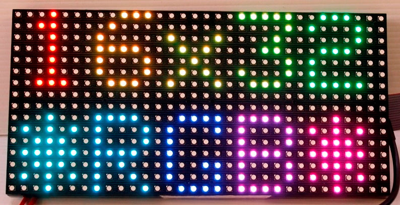 P6 RGB LED matrix panel 16x32 for Arduino UNO and Arduino Mega- 6mm ...