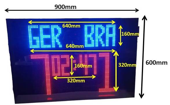 DIY Soccer Scoreboard using SCOREDUINO-DMD: Customizable, Indoor/Outdoor, and Bluetooth Controlled