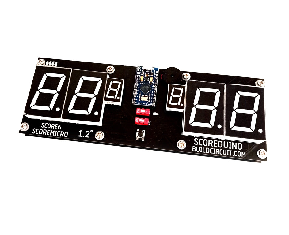 SCORE6- SCOREMICRO 1.2" Table Tennis Scoreboard using Leonardo Pro Micro