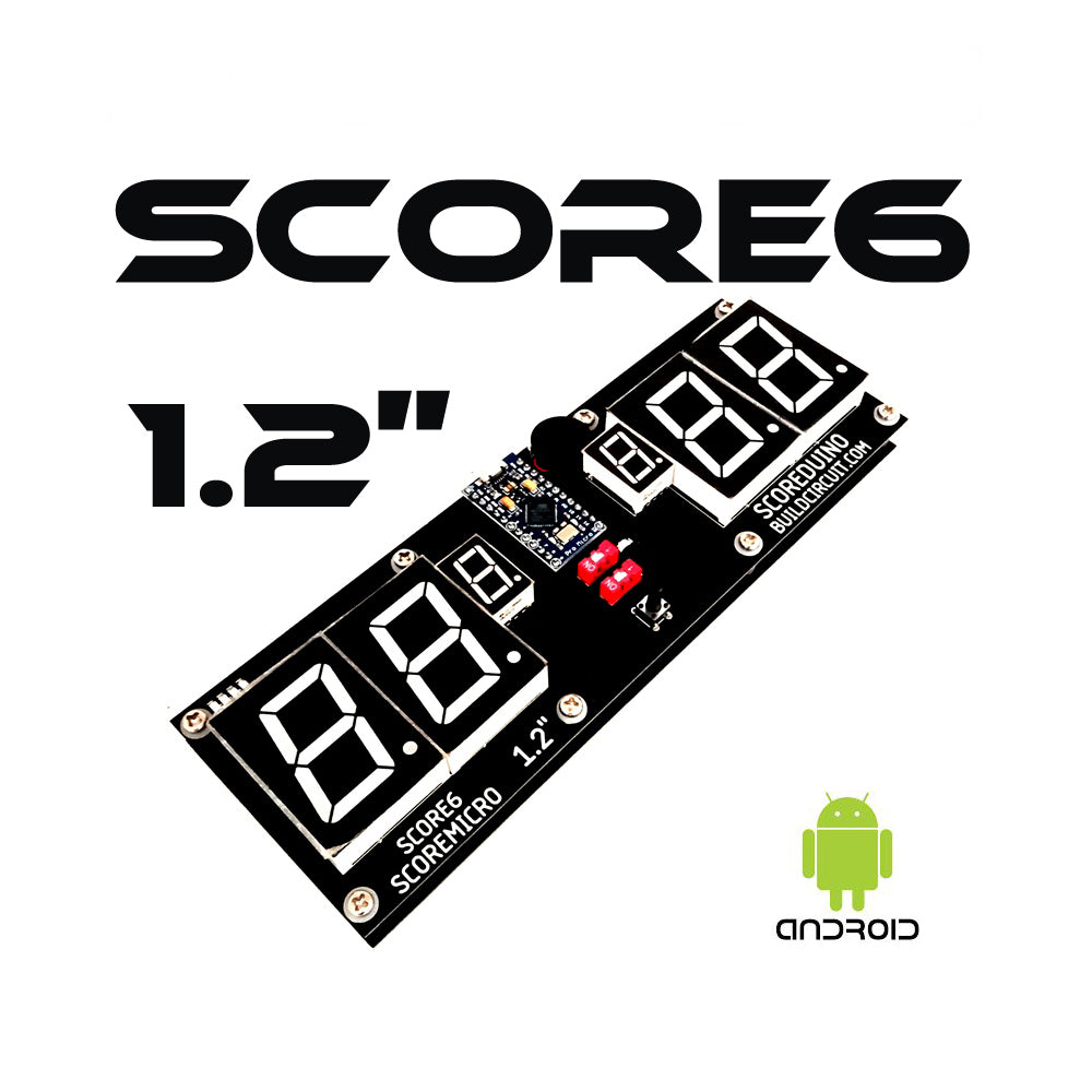 SCORE6- SCOREMICRO 1.2" Table Tennis Scoreboard using Leonardo Pro Micro