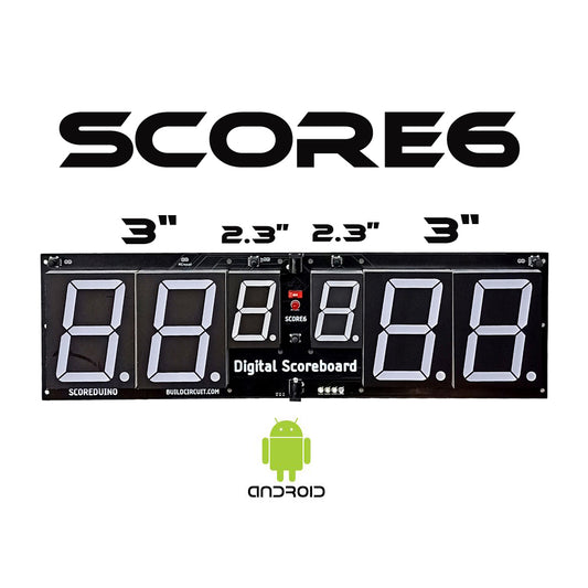 SCORE6- Large Table Tennis Scoreboard With 6 Displays