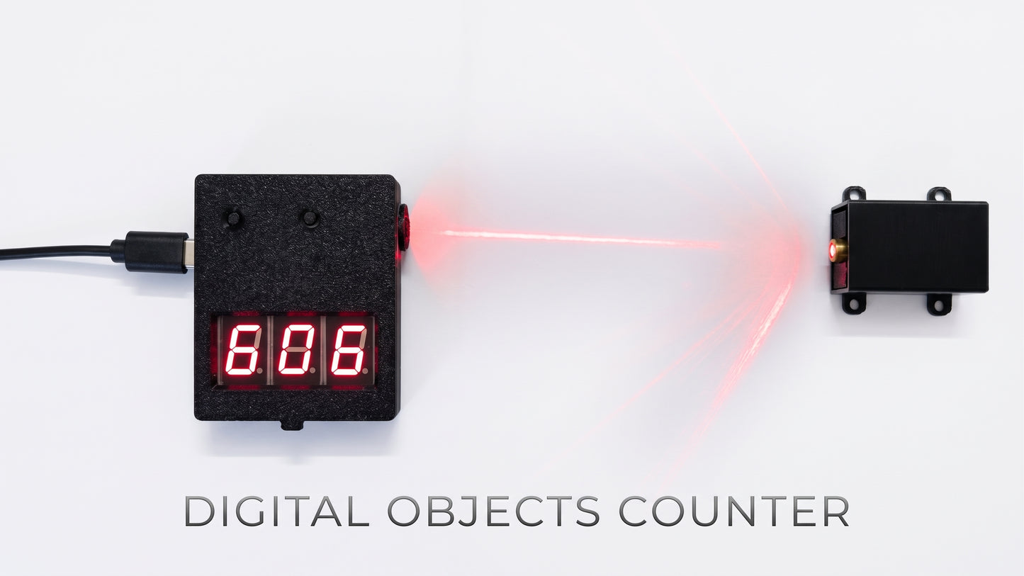 3 Digits Digital Objects Counter with enclosure- SMD
