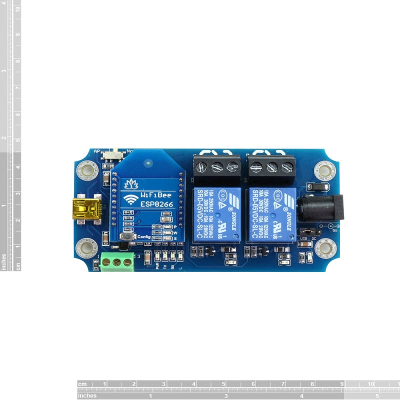 TOSR02 - 2 Channel Smartphone Relay Wi-Fi Remote Control Kit