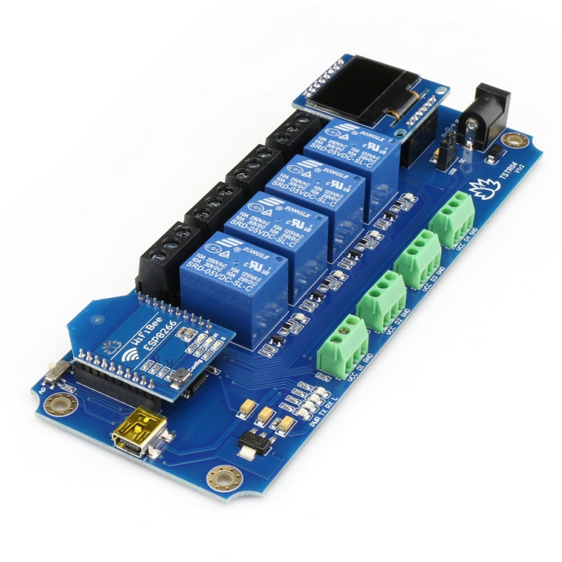 TSTR04 - 4 Channel Outputs 4 Temperature Sensors Wi-Fi Smartphone Relay (Thermostats)