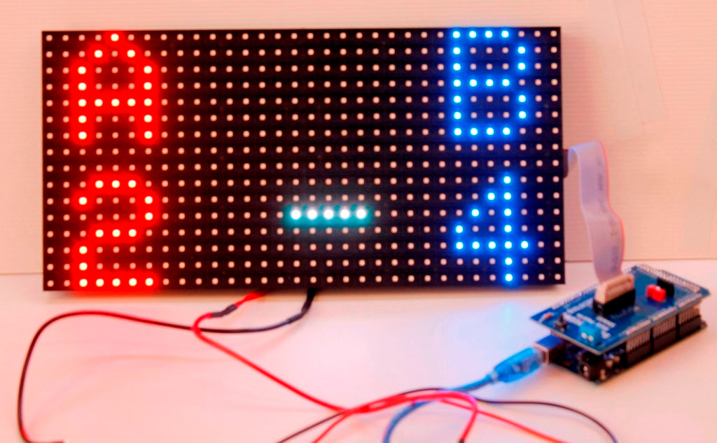 Arduino Mega Shield For P6 and P10 RGB LED matrix– BUILDCIRCUITS
