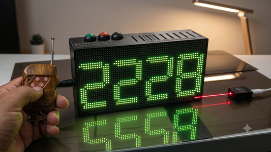TYPE 2- ESP32 based 4 Digits Digital Objects Counter with WiFi and 4 Channels RF remote control