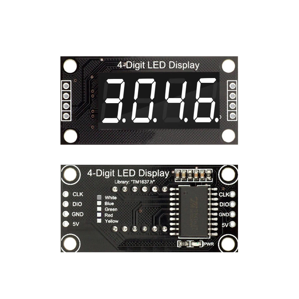 4 Bit 8-Segment Digital Tube LED Display Module /w Clock TM1637 for Arduino