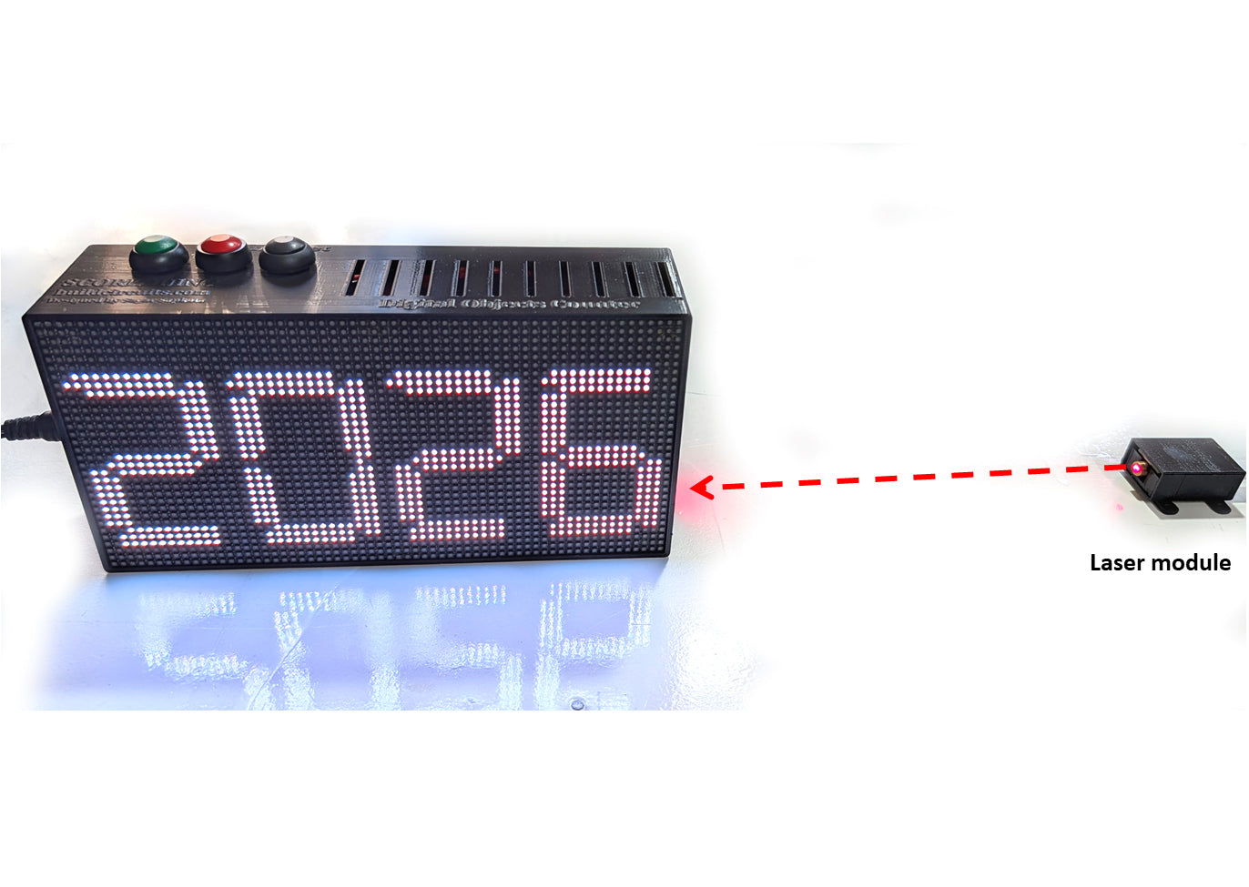 TYPE 1- 4 Digits Digital Objects Counter with WiFi Support