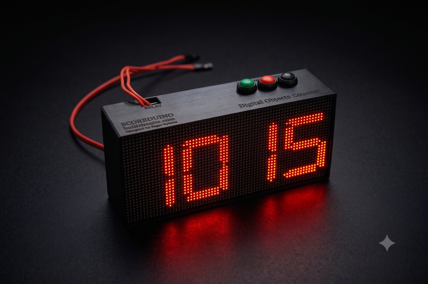 TYPE 3- ESP32 based 4 Digits Digital Objects Counter with Relay, 4 Channels RF remote control, WiFi Support