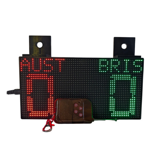 Double / Single Sided ESP32 RGB INDOOR Digital Scoreboard with ENCLOSURE- Shuffleboard Scoreboard
